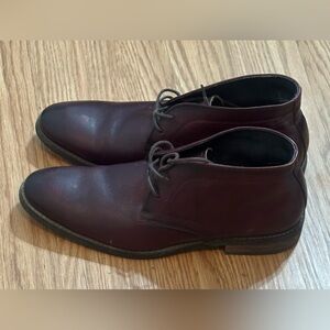 Moretti Black Label Men’s 12 Burgundy Chukka Dress Shoes Casual